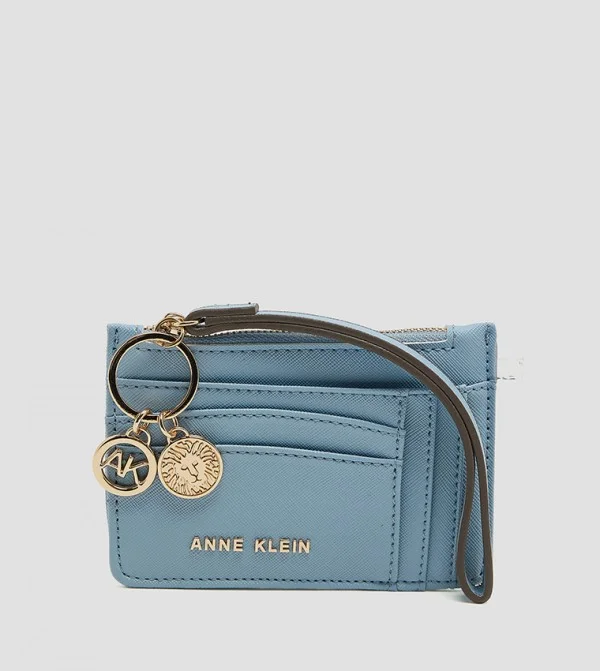 Anne Klein Logo Detail Zippered Wallet
